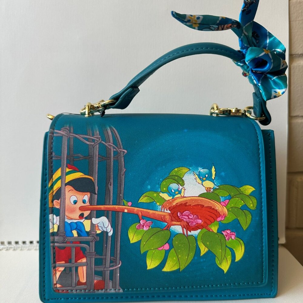 Pinocchio Bird Nest Disney Crossbody Handbag with Tags and Strap